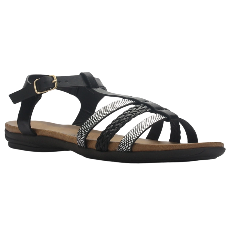 SANDALIA CHALADA MUJER ANATOMIC45 NEGRO MODA - 3
