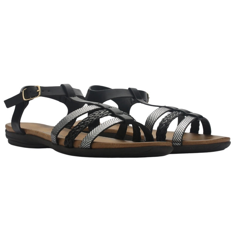 SANDALIA CHALADA MUJER ANATOMIC45 NEGRO MODA - 5