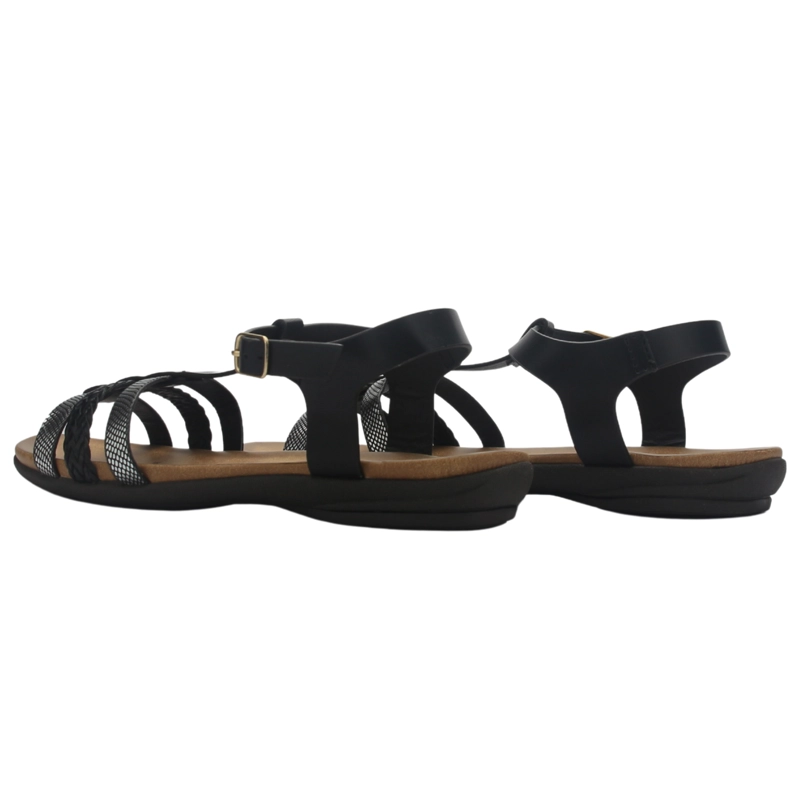 SANDALIA CHALADA MUJER ANATOMIC45 NEGRO MODA - 6