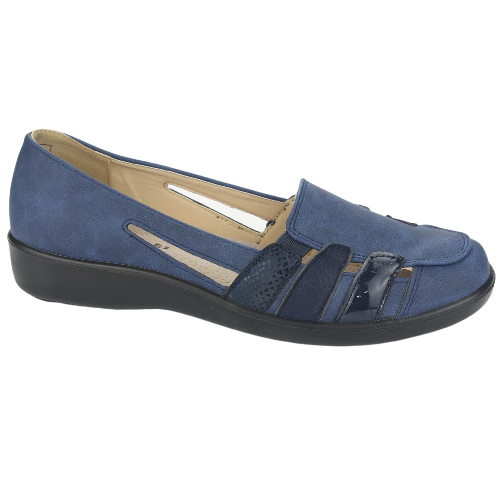 ZAPATO CHALADA MUJER DECO-2 AZUL COMFORT - 1