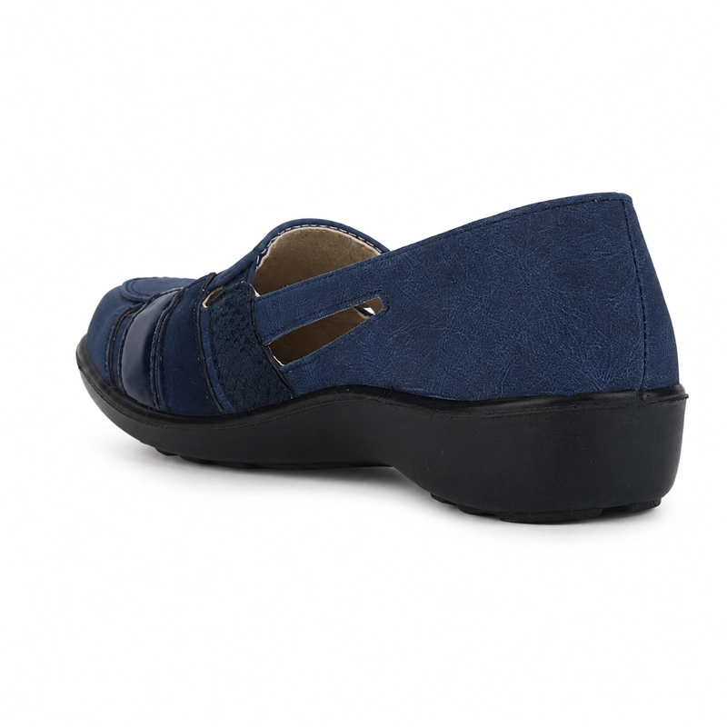 ZAPATO AZUL MUJER CASUAL CHALADA DECO - 4