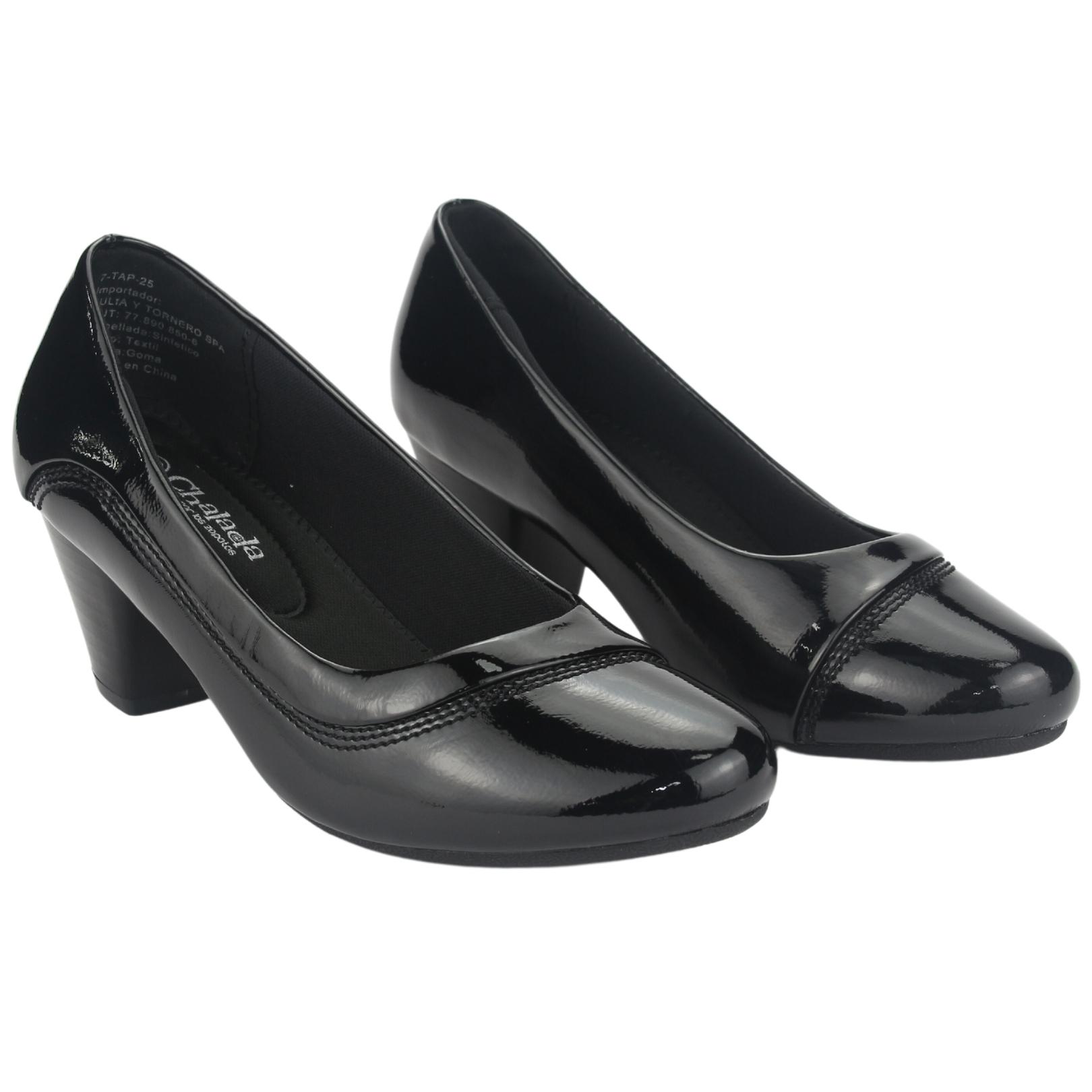 ZAPATO CHALADA MUJER TAP-25 V NEGRO CASUAL - 5