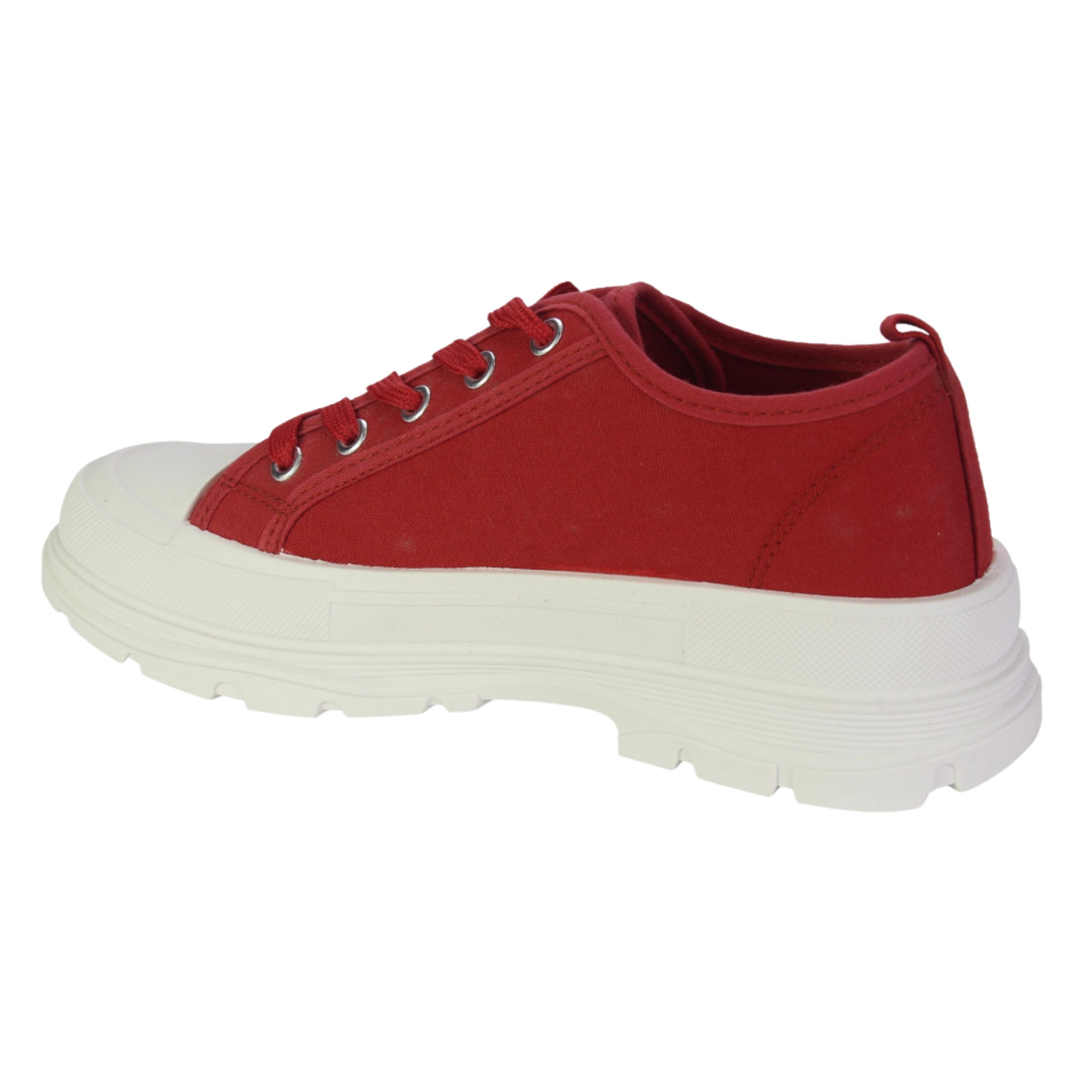 ZAPATILLAS MUJER CHALADA CASUALES ROJO ALEXA-1 MODA - 2