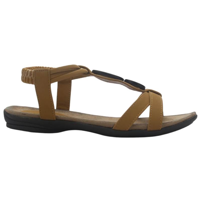 SANDALIAS MUJER CHALADA CAMEL ANATOMIC69 MODA - 1