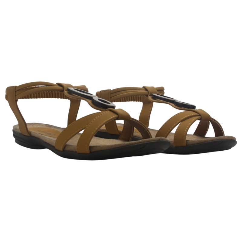 SANDALIAS MUJER CHALADA CAMEL ANATOMIC69 MODA - 5