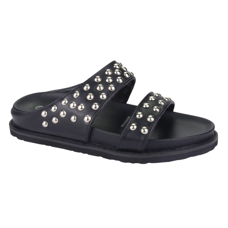 SANDALIA CHALADA MUJER CURRY-20 NEGRO MODA - 1