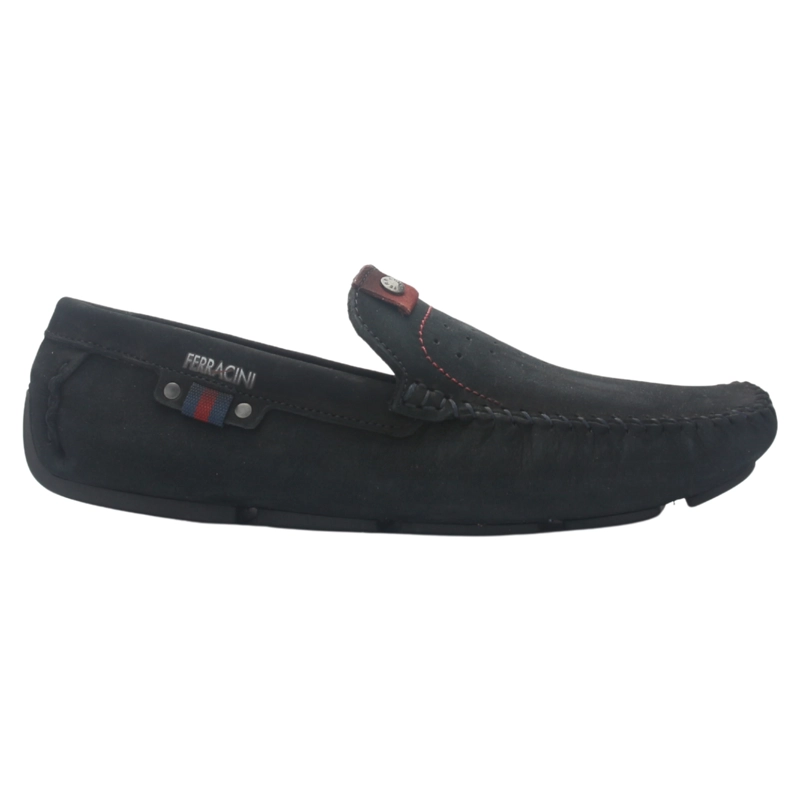 MOCASINES HOMBRE FERRACINI CUERO MALI 2774 AZUL URBANO - 1