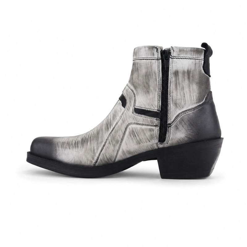 BOTIN FERRACINI HOMBRE 8986 NEW COUNTRY BLANCO/NEGRO CASUAL - 2