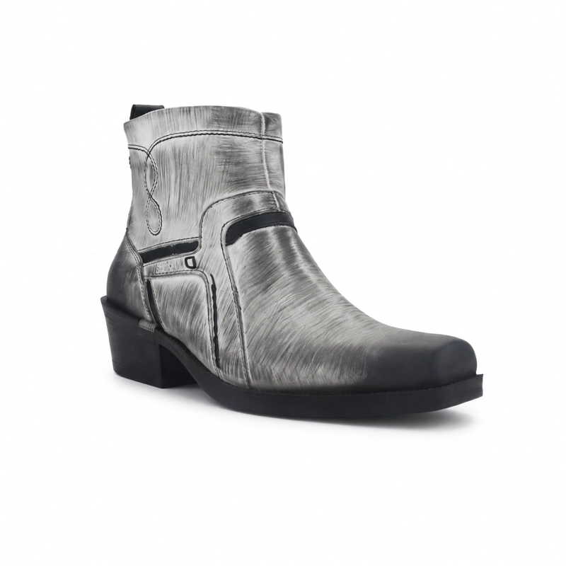BOTIN FERRACINI HOMBRE 8986 NEW COUNTRY BLANCO/NEGRO CASUAL - 3