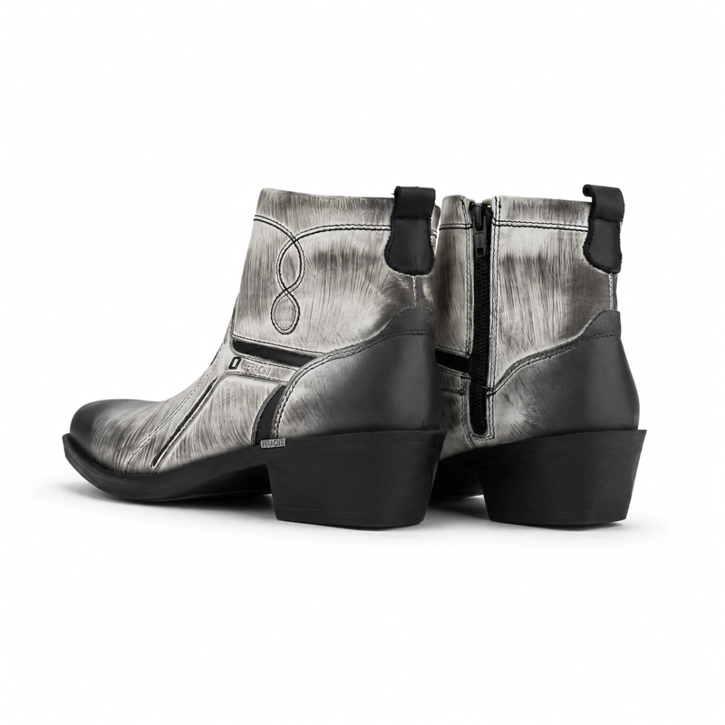 BOTIN FERRACINI HOMBRE 8986 NEW COUNTRY BLANCO/NEGRO CASUAL - 6