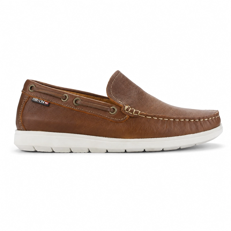 MOCASIN CAFE HOMBRE CASUAL FERRACINI 4951 - 1