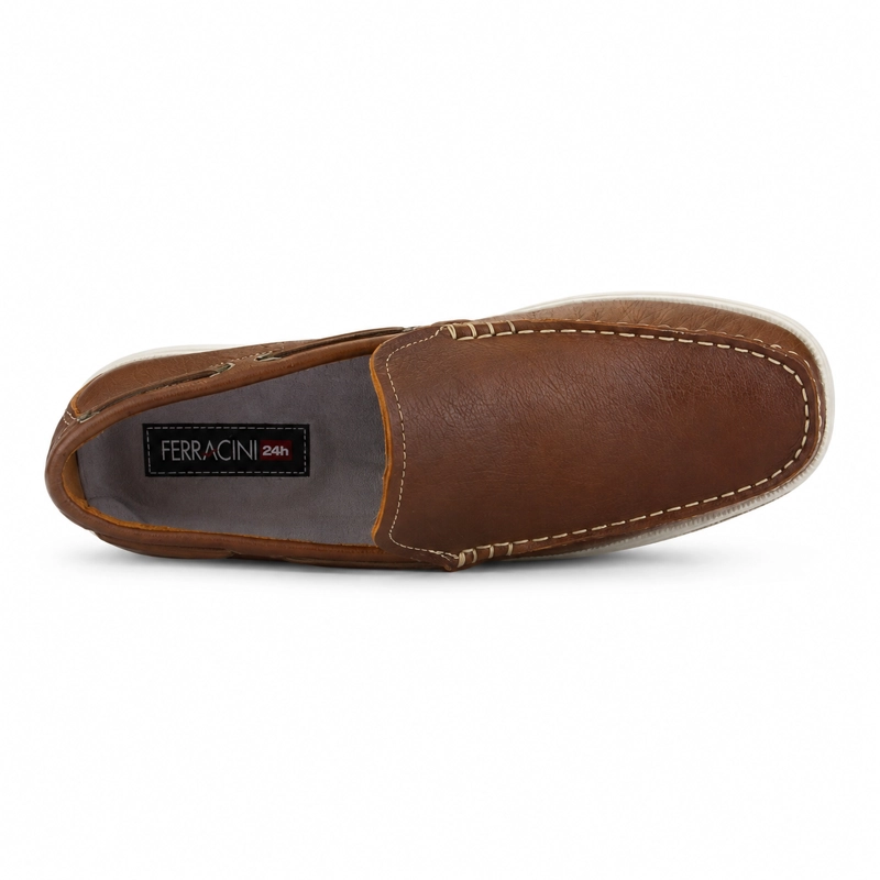 MOCASIN CAFE HOMBRE CASUAL FERRACINI 4951 - 5