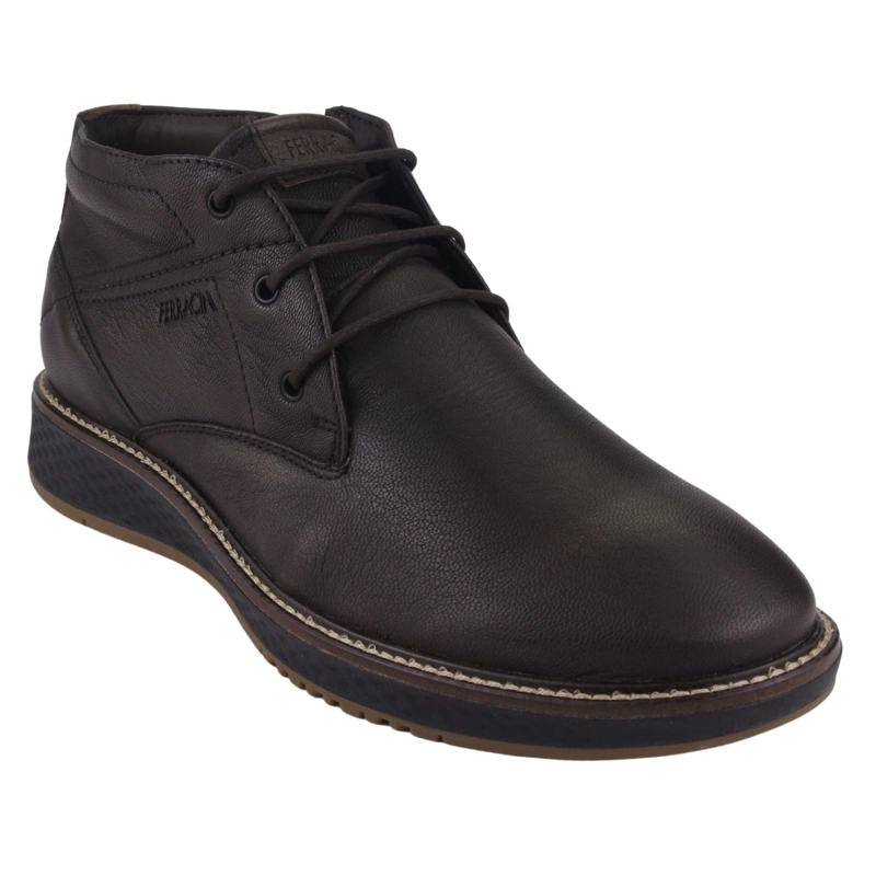 BOTIN FERRACINI HOMBRE 3300 PLAY CAFE  OSCURO CASUAL - 3