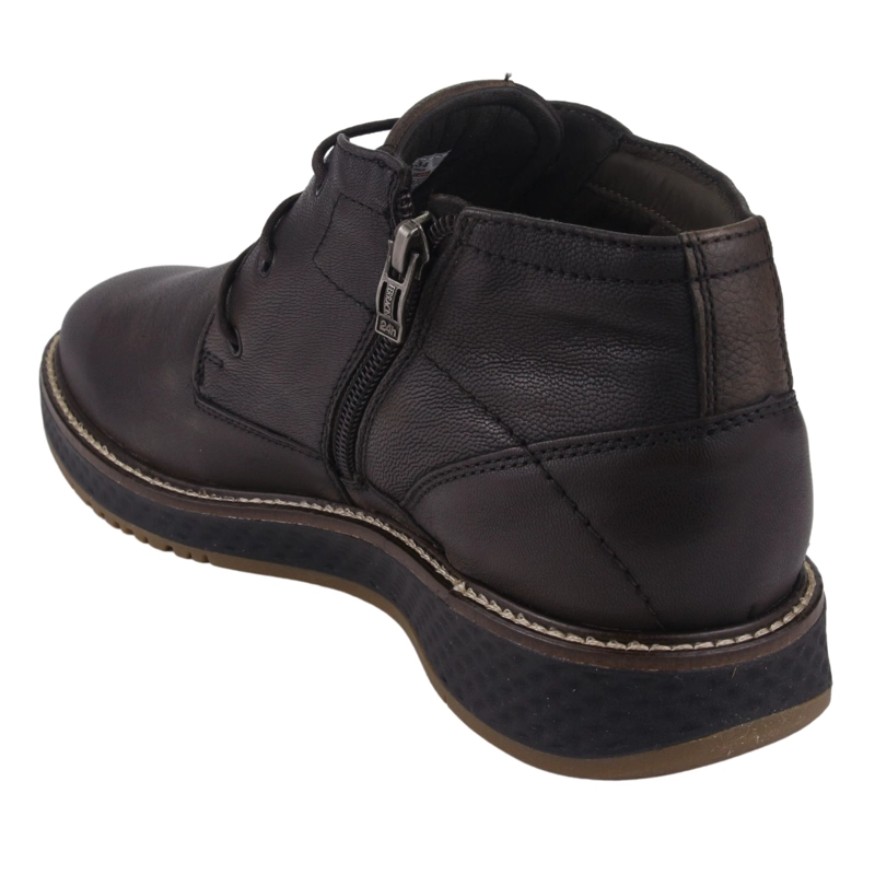 BOTIN FERRACINI HOMBRE 3300 PLAY CAFE  OSCURO CASUAL - 4