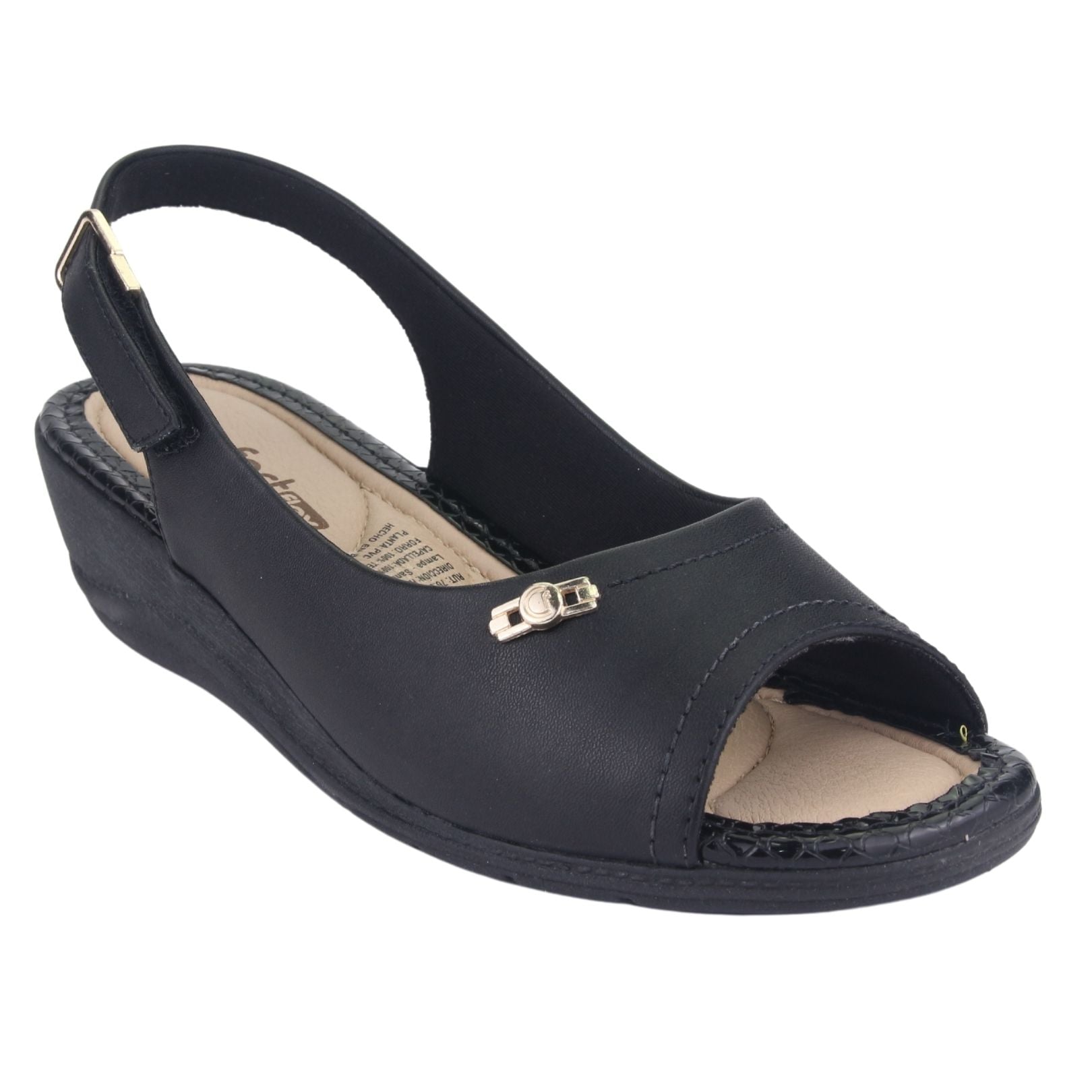 SANDALIAS MUJER COMFORTFLEX NEGRO 2296402 MODA - 5