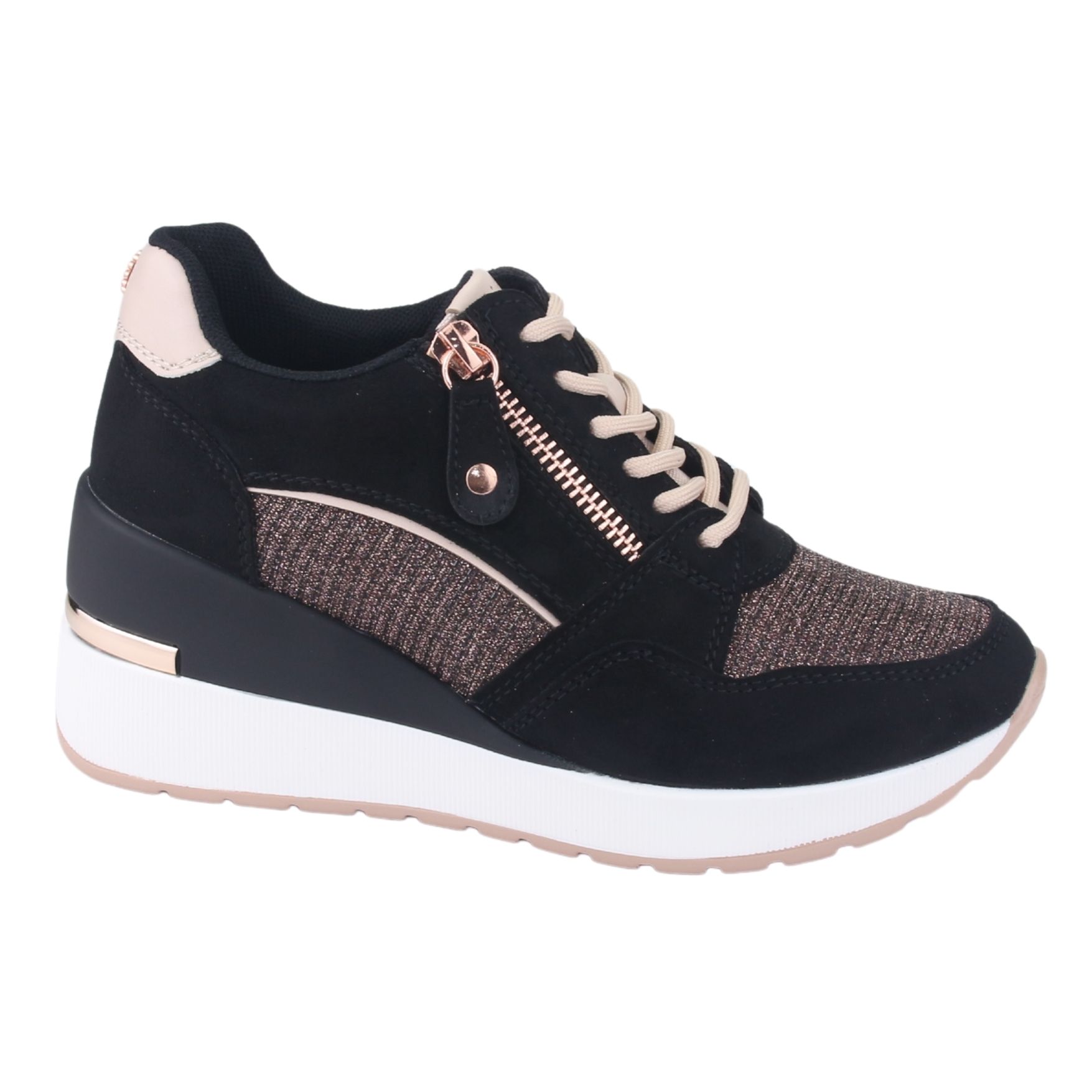 ZAPATILLAS MUJER CHALADA CASUALES NEGRO BOLDEN-5 - 1