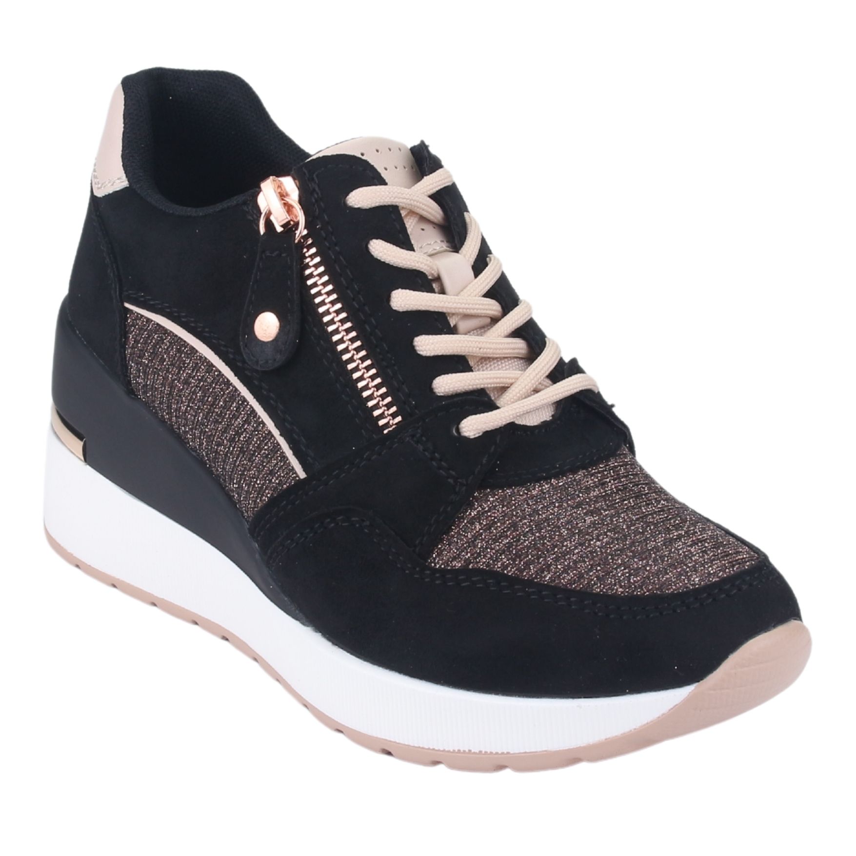 ZAPATILLAS MUJER CHALADA CASUALES NEGRO BOLDEN-5 - 3