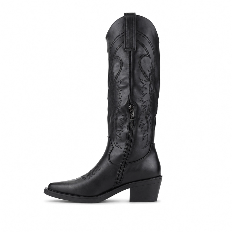 BOTA CHALADA MUJER WEST-20 NEGRO NEGRO CASUAL - 3