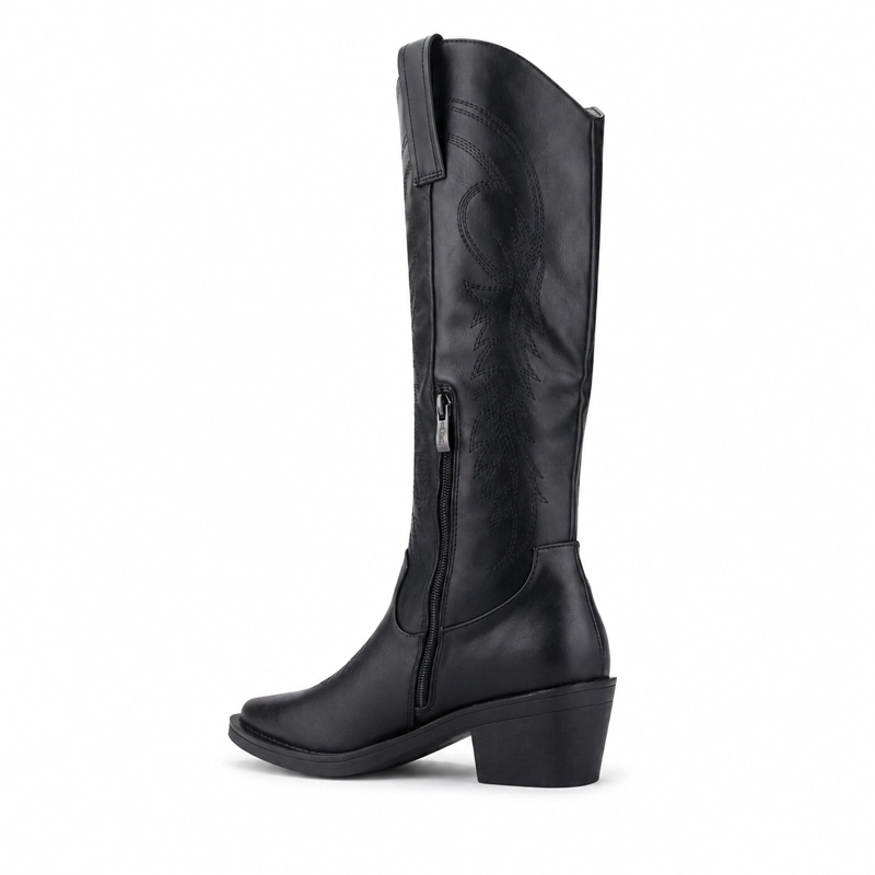 BOTA CHALADA MUJER WEST-20 NEGRO NEGRO CASUAL - 6