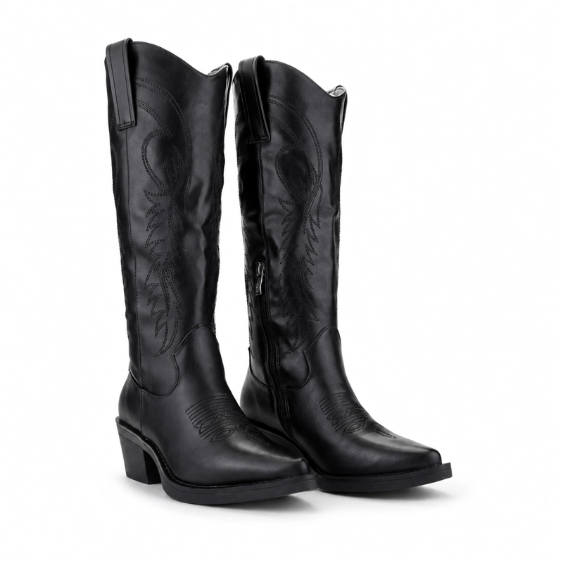 BOTA CHALADA MUJER WEST-20 NEGRO NEGRO CASUAL - 7