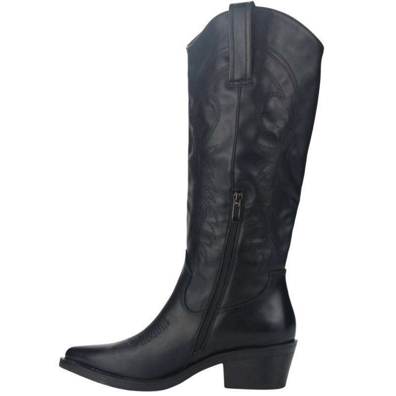 BOTA CHALADA MUJER WEST-20 NEGRO NEGRO CASUAL - 9