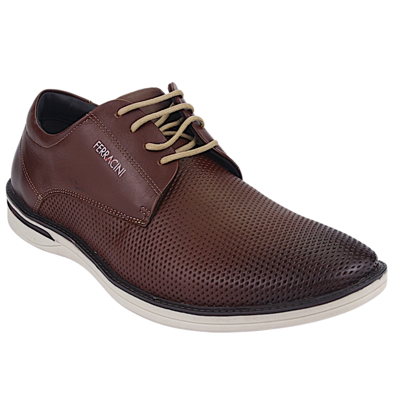 ZAPATO FERRACINI HOMBRE 3619 MONTERREY CAFE CASUAL - 1