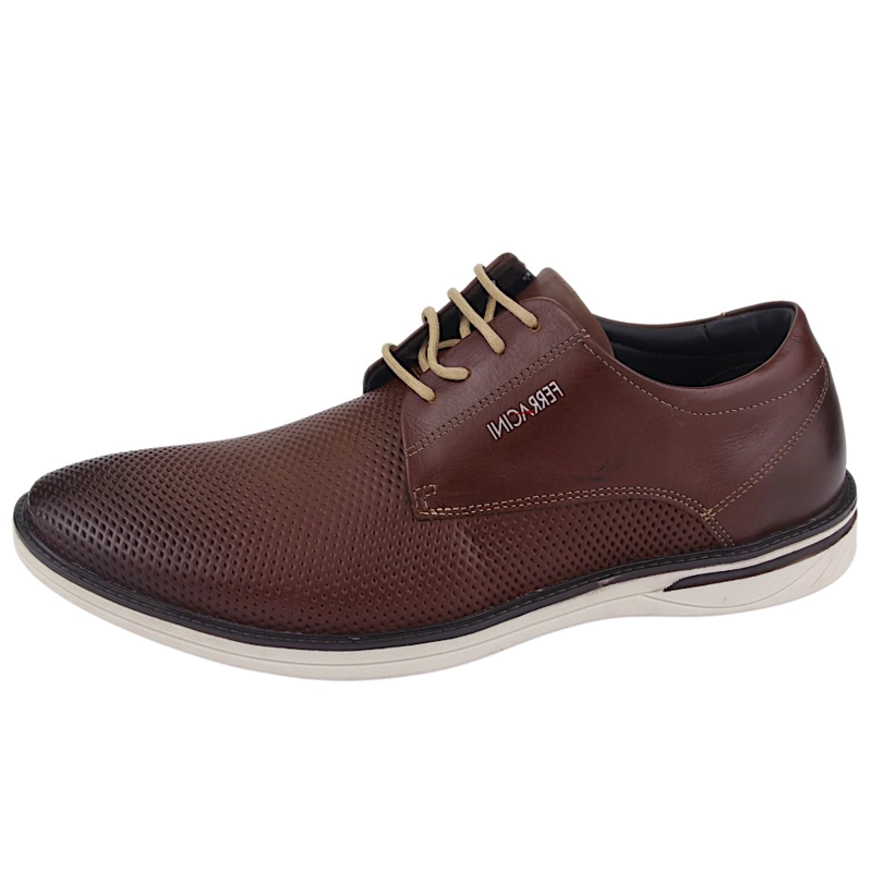 ZAPATO FERRACINI HOMBRE 3619 MONTERREY CAFE CASUAL - 3