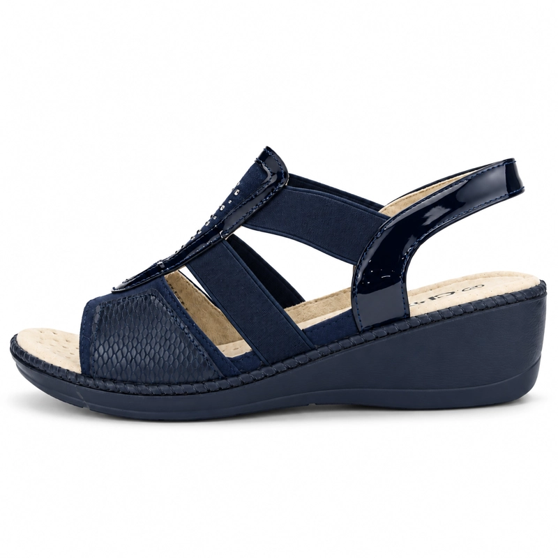 SANDALIAS MUJER CHALADA AZUL MARINO LUPE-4 CASUAL - 2