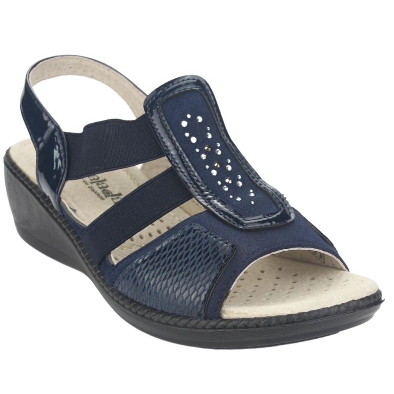 SANDALIAS MUJER CHALADA AZUL MARINO LUPE-4 CASUAL - 3
