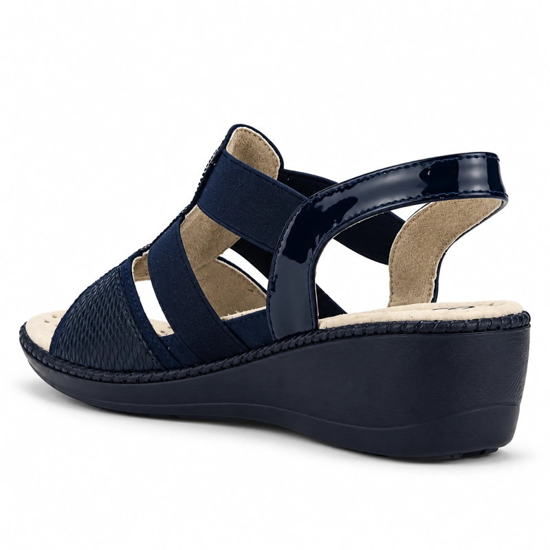 SANDALIAS MUJER CHALADA AZUL MARINO LUPE-4 CASUAL - 4