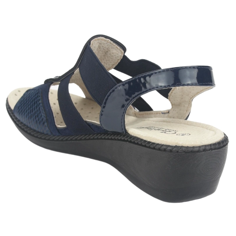 SANDALIAS MUJER CHALADA AZUL MARINO LUPE-4 CASUAL - 4