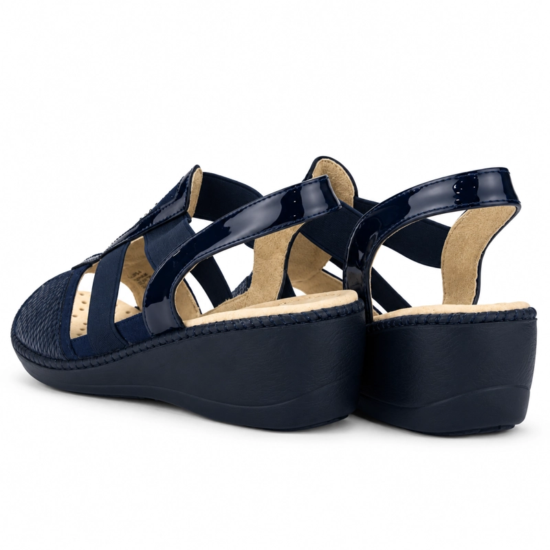SANDALIAS MUJER CHALADA AZUL MARINO LUPE-4 CASUAL - 6