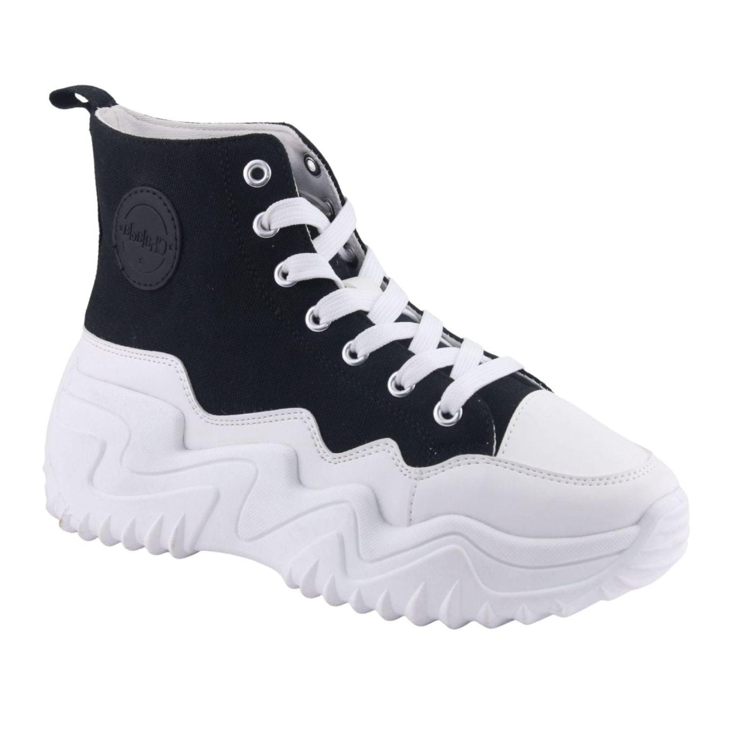 ZAPATILLA CHALADA MUJER CLASH-1 NEGRO URBANO - 1