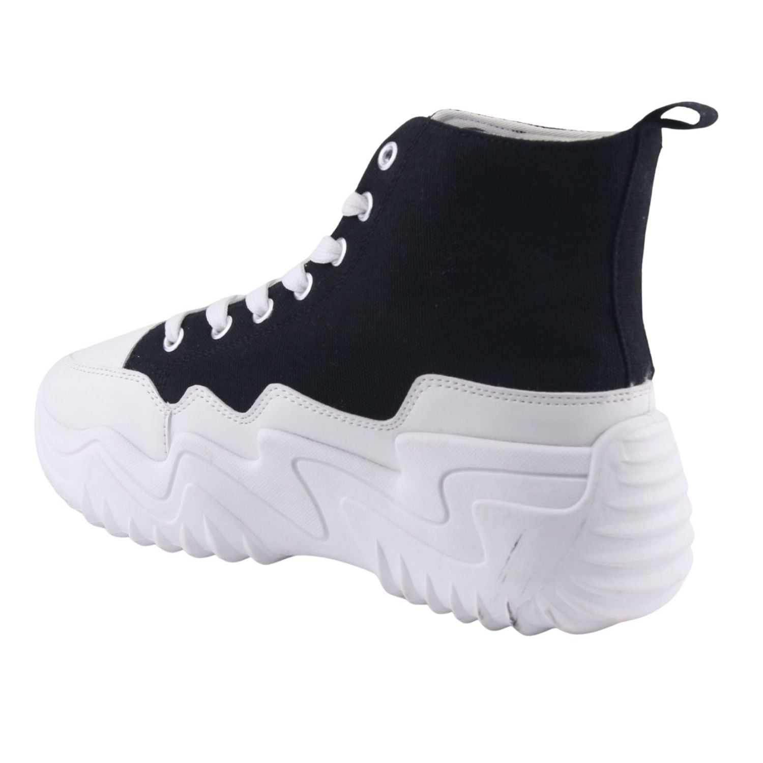 ZAPATILLA CHALADA MUJER CLASH-1 NEGRO URBANO - 2