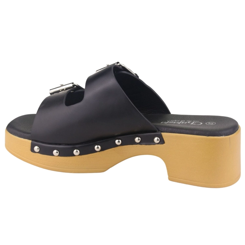 SANDALIAS MUJER CHALADA NEGRO WOODL-30 CASUAL - 2