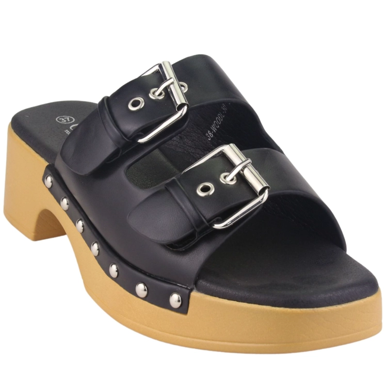 SANDALIAS MUJER CHALADA NEGRO WOODL-30 CASUAL - 3
