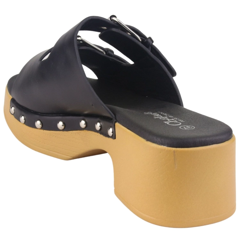 SANDALIAS MUJER CHALADA NEGRO WOODL-30 CASUAL - 4