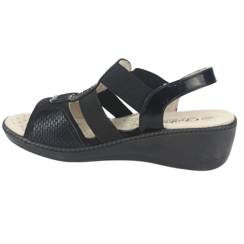 SANDALIAS MUJER CHALADA NEGRO LUPE-4 CASUAL - 2