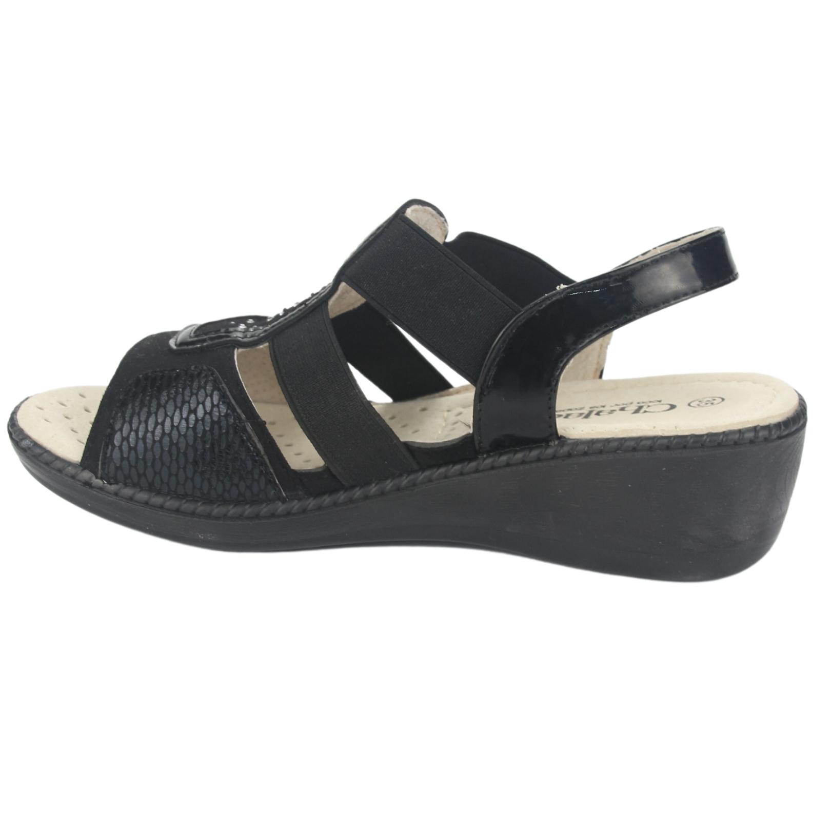 SANDALIAS MUJER CHALADA NEGRO LUPE-4 CASUAL - 2