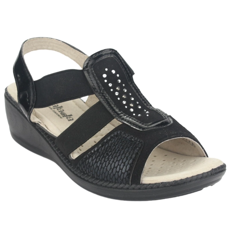 SANDALIAS MUJER CHALADA NEGRO LUPE-4 CASUAL - 3