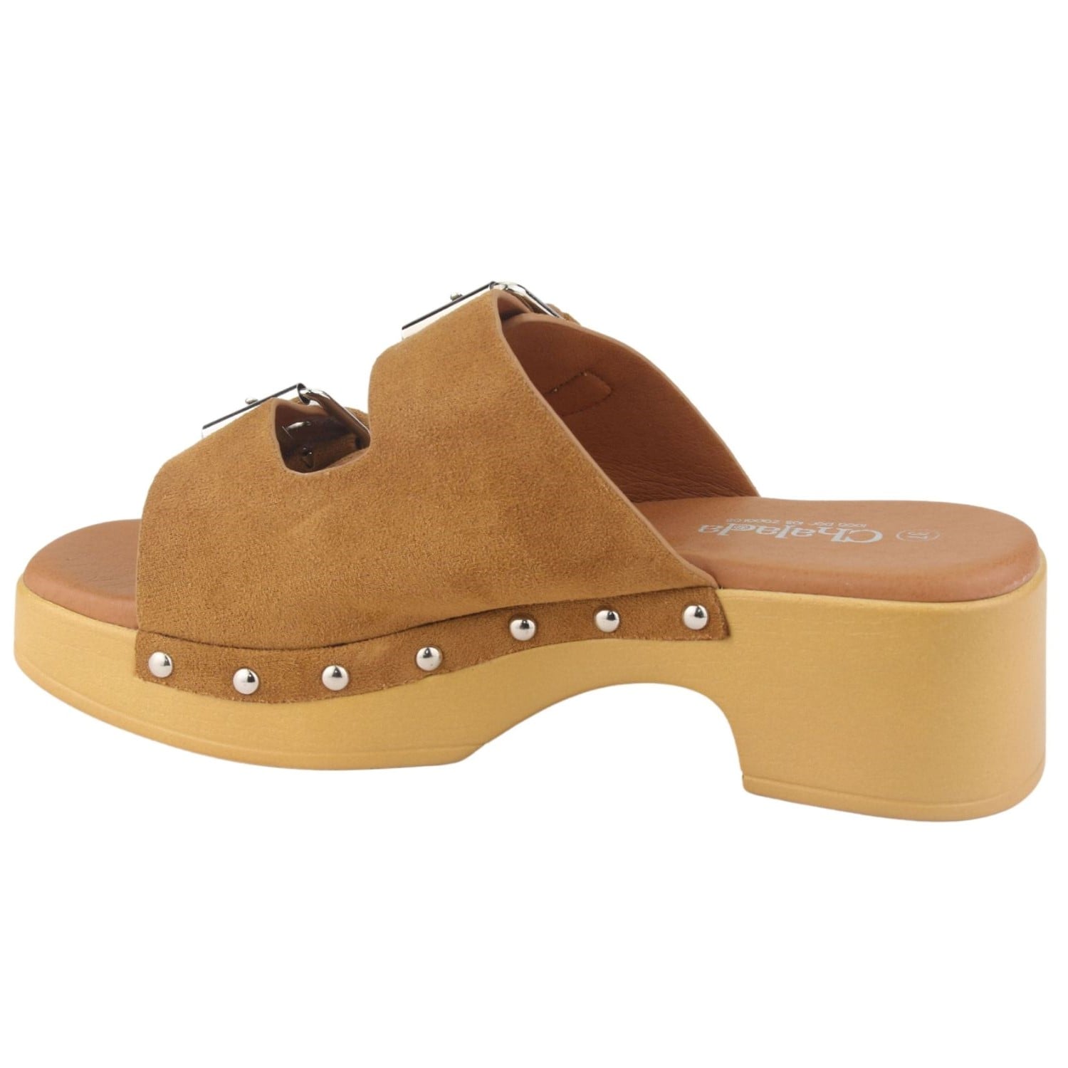 SANDALIAS MUJER CHALADA CAMEL WOODL-30 CASUAL - 2