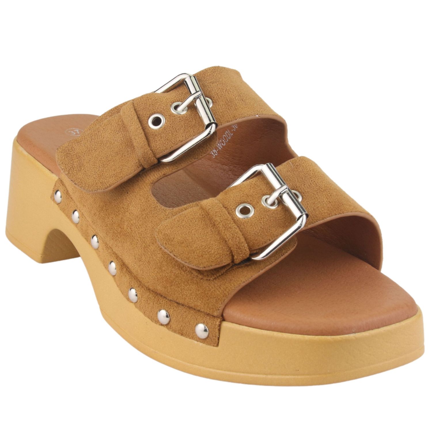SANDALIAS MUJER CHALADA CAMEL WOODL-30 CASUAL - 3