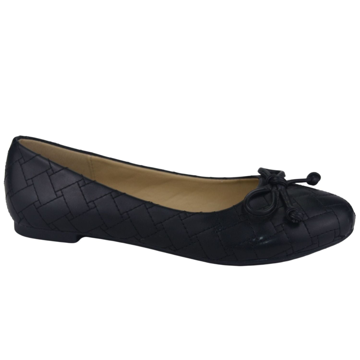 BALLERINA CHALADA MUJER NATHAN-50 NEGRO CASUAL - 1