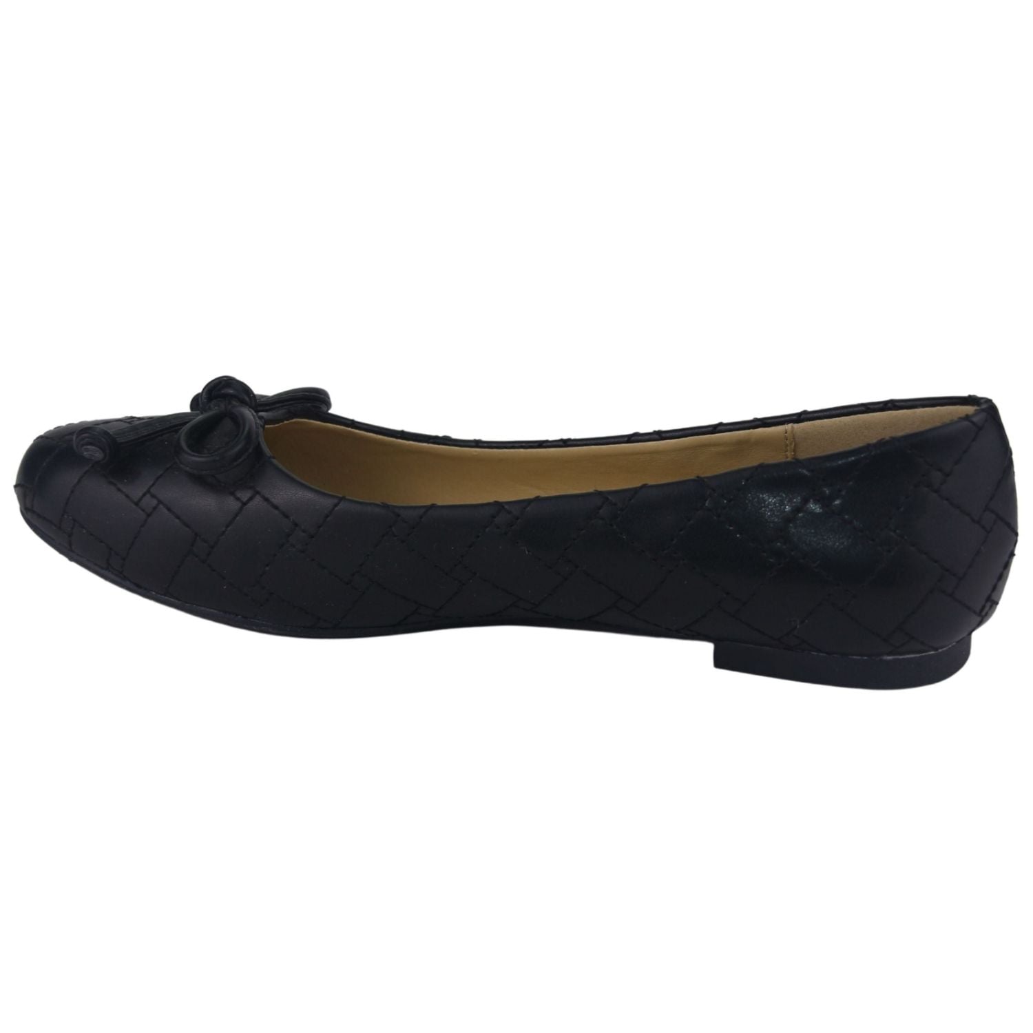 BALLERINA CHALADA MUJER NATHAN-50 NEGRO CASUAL - 2