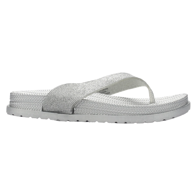 SANDALIAS MUJER CHALADA PLATEADO BORA-5 CASUAL - 1