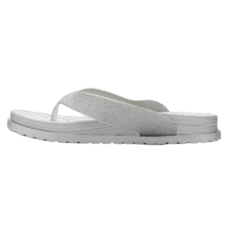 SANDALIAS MUJER CHALADA PLATEADO BORA-5 CASUAL - 2