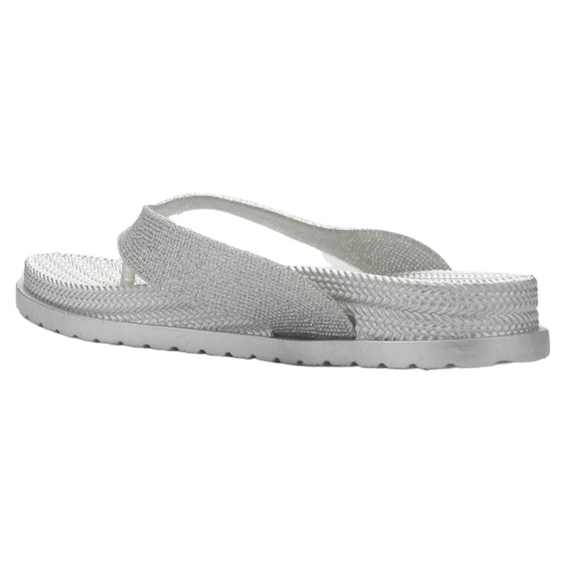 SANDALIAS MUJER CHALADA PLATEADO BORA-5 CASUAL - 4