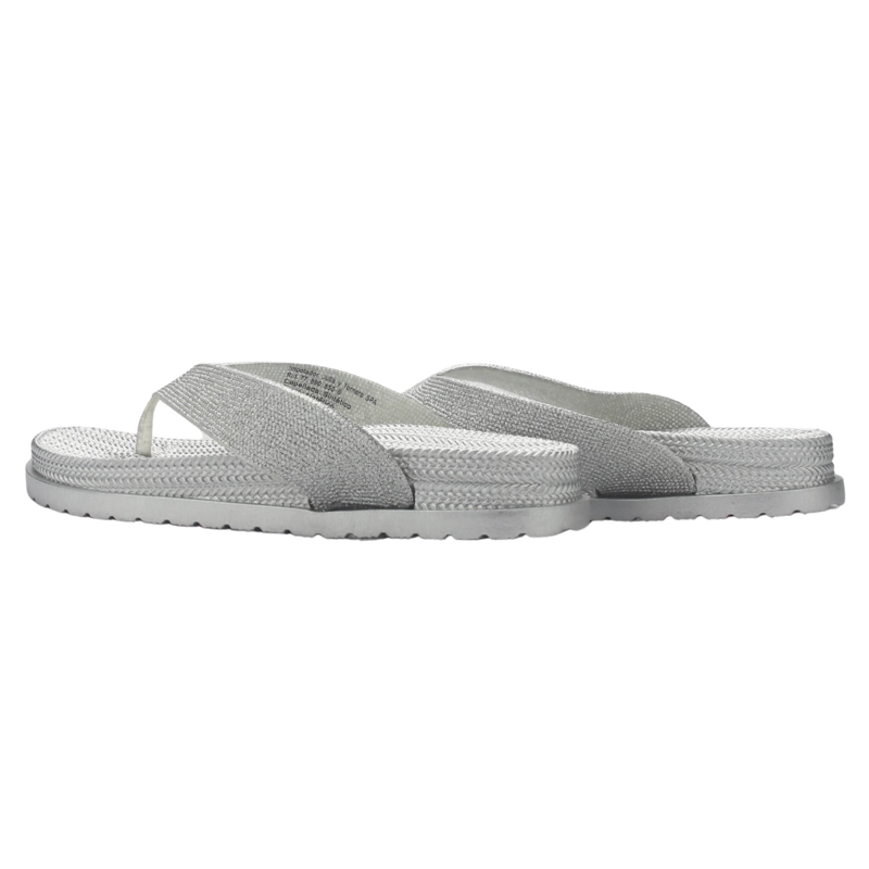 SANDALIAS MUJER CHALADA PLATEADO BORA-5 CASUAL - 6