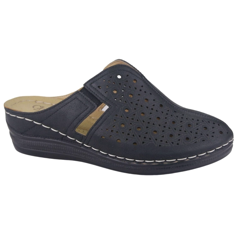 ZAPATO CHALADA MUJER MUSA-1 NEGRO CASUAL - 1