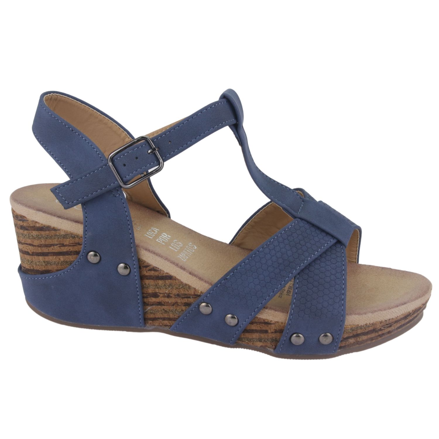SANDALIAS MUJER CHALADA AZUL MARINO PASCO-22 CASUAL - 1